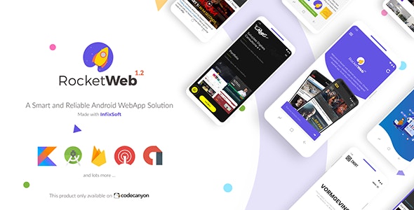 RocketWeb v1.2 – Configurable Android WebView App Template