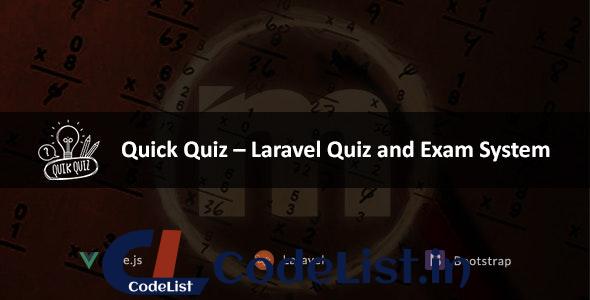 Quick Quiz v2.2 – Laravel Quiz and Exam System