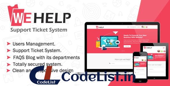 WeHelp v3.5 – Ticket Support System