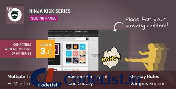 Ninja Kick: Sliding Panel for WordPress v3.0.16