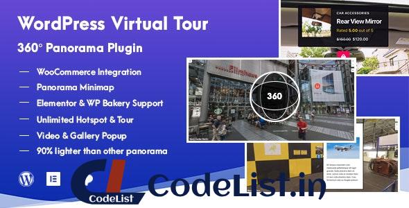 WordPress Virtual Tour 360 Panorama Plugin v1.2.0