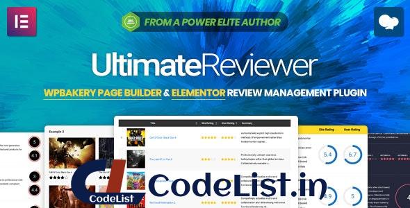 Ultimate Reviewer v2.8.1 – Elementor & WPBakery Page Builder Addon