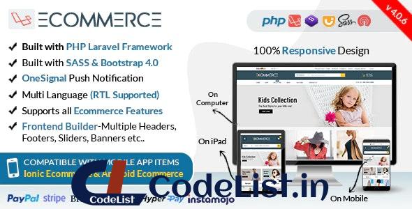 Laravel Ecommerce v4.0.18 – Universal Ecommerce/Store Full Website with Themes and Advanced CMS/Admin Panel