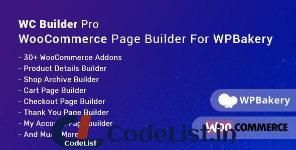 WC Builder Pro v1.0.8 – WooCommerce Page Builder for WPBakery