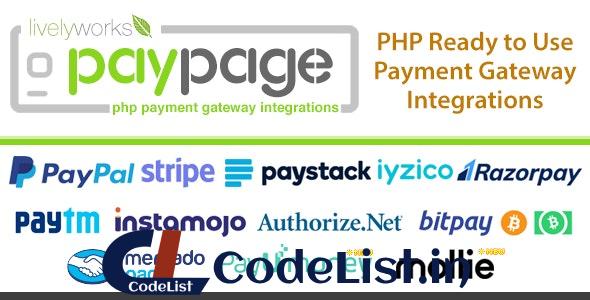 PayPage v2.0.0 – PHP ready to use Payment Gateway Integrations