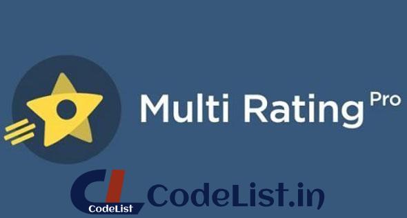 Multi Rating Pro v6.0.6 – WordPress Plugin