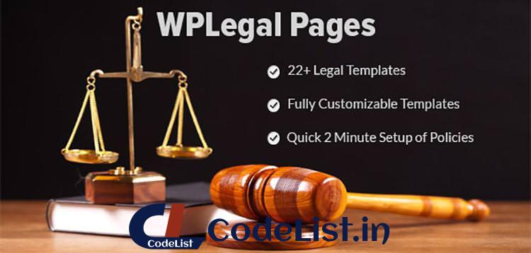 WP Legal Pages Pro v8.5.0 – WordPress Plugin