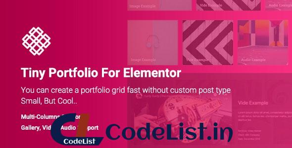 Tiny Portfolio Widget For Elementor v1.0.0