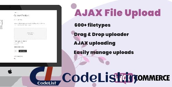 WooCommerce AJAX File Upload (600+ filetypes) v1.0.5