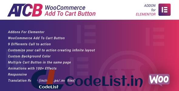 WooCommerce Add To Cart Button for Elementor v1.0