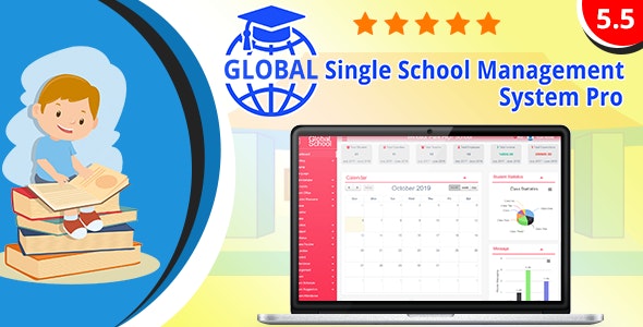 Global v5.5 – Single School Management System Pro