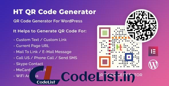 HT QR Code Generator for WordPress v1.0.0