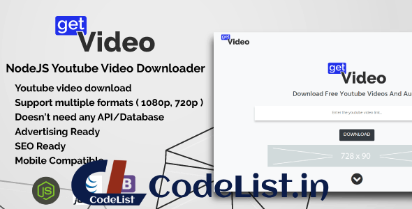 GetVideo v1.0 – NodeJS Youtube Video Downloader