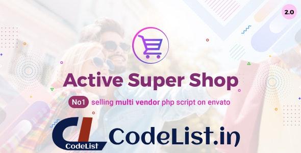 Active Super Shop v2.0 – Multi-vendor CMS – nulled