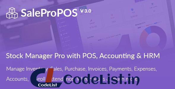 SalePro v3.1 – Inventory Management System with POS, HRM, Accounting – nulled