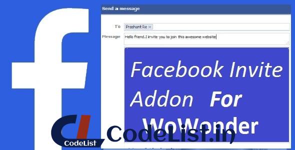 Facebook Invite Addon For WoWonder