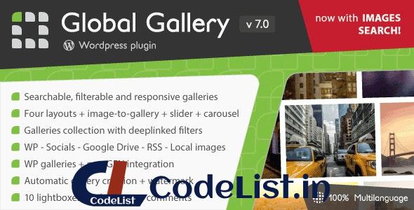 Global Gallery v7.05 – WordPress Responsive Gallery