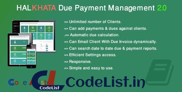 Halkhata v2.0 – Due Payment Management