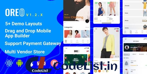 Oreo Fashion v1.2.4 – Full React Native App for Woocommerce