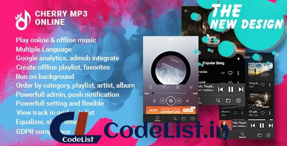 Cherry v1.0 – Android Online Music Player with Admin Panel