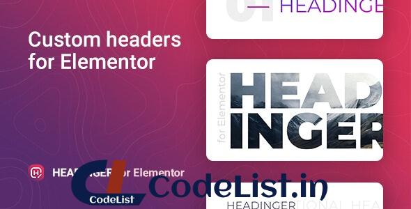 Headinger v1.1.2 – Customizable headings for Elementor