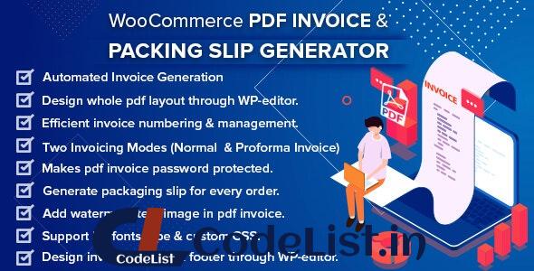 WooCommerce PDF Invoice & Packing Slip Generator v2.0.3