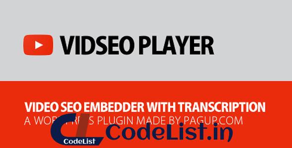 VidSEO Premium v1.1.0 – Video SEO player with Transcription