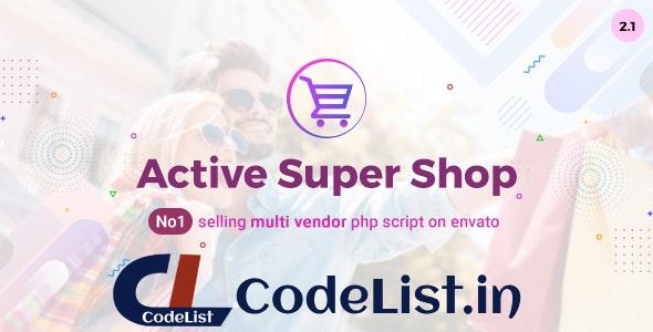 Active Super Shop v2.1 – Multi-vendor CMS – nulled