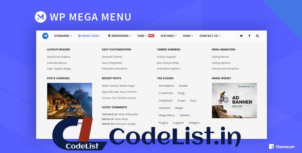 WP Mega Menu Pro v1.3.3