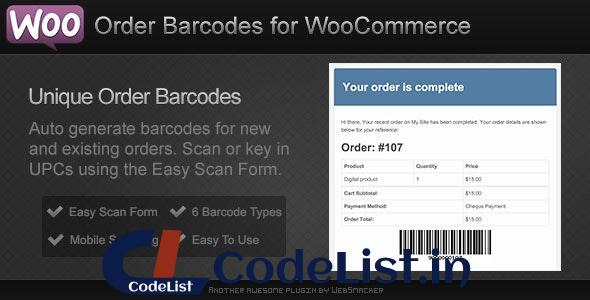 Order Barcodes for WooCommerce v2.9