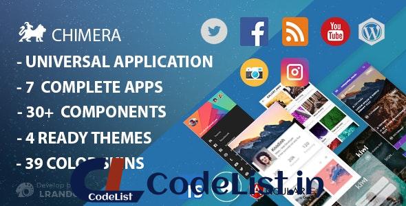 Chimera – Full Multi-Purpose Ionic 3 App, Theme, Component
