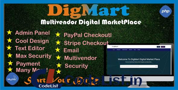 DigMart – Multivendor Digital MarketPlace PHP