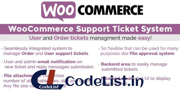 WooCommerce Support Ticket System v1.3.7