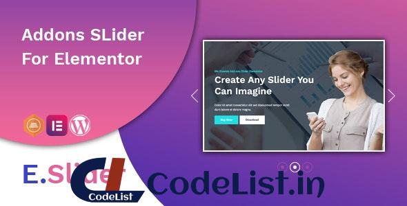 E.Slider v1.0.1 – Add ons slider for Elementor