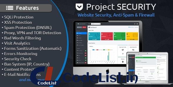 Project SECURITY v4.1 – Website Security, Anti-Spam & Firewall