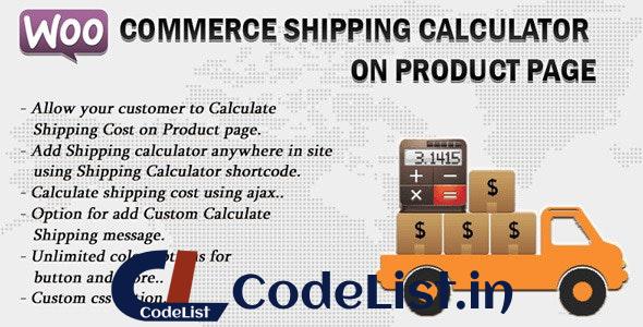 Woocommerce Shipping Calculator On Product Page v2.8