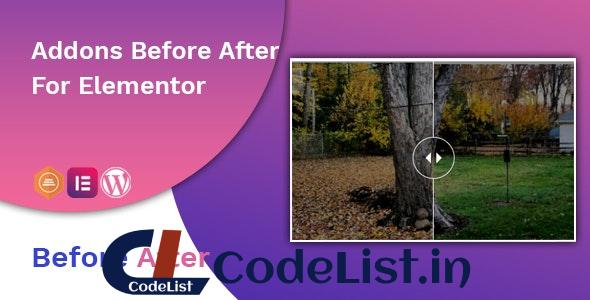 Before After Image Slider Elementor Addon v1.0.1