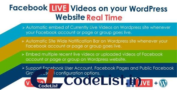 Facebook Live Video Auto Embed for WordPress v3.0.1