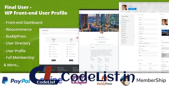 Final User v1.2.1 – WP Front-end User Profiles