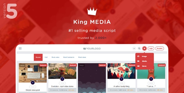 King Media v5.2 – Viral Magazine News Video – nulled