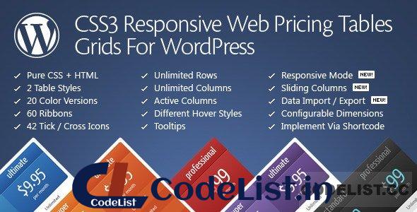 CSS3 Responsive Web Pricing Tables Grids v11.4