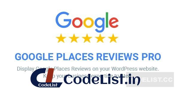 Google Places Reviews Pro v2.1.3 – WordPress Plugin