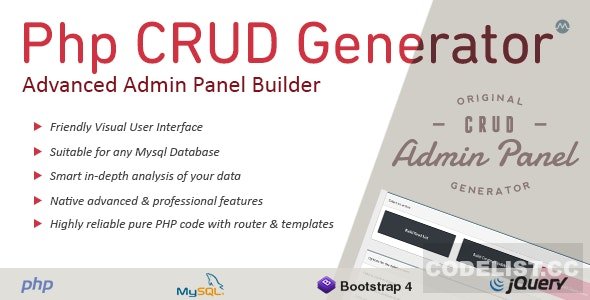 PHP CRUD Generator v1.7.7 – nulled