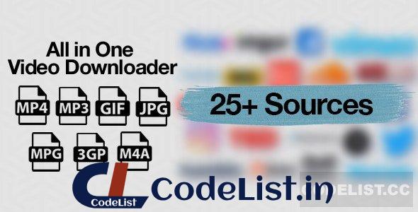 All in One Video Downloader Script v1.14.0 – nulled