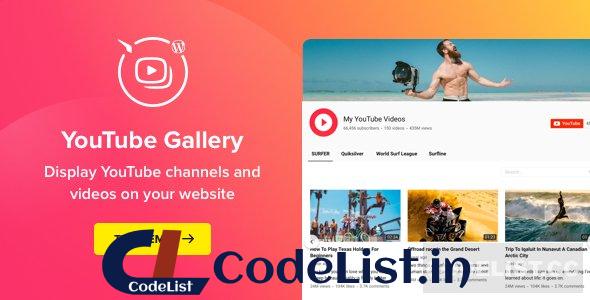 YouTube Plugin v3.5.0 – WordPress YouTube Gallery