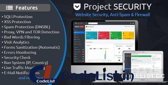 Project SECURITY v5.0.6 – Website Security, Anti-Spam & Firewall