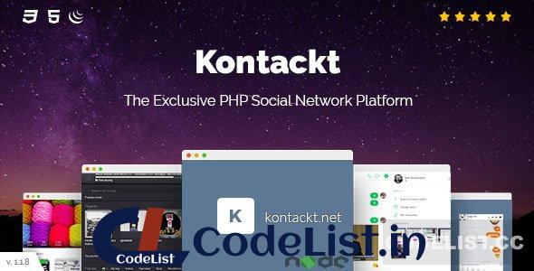 Kontackt v1.19 – The Exclusive PHP Social Network Platform – nulled