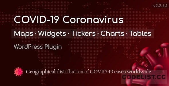 COVID-19 Coronavirus v2.26.1 – Live Map WordPress Plugin