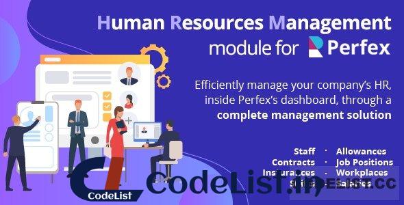 Human Resources Management v1.0 – HR module for Perfex CRM