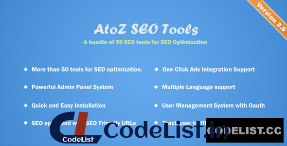 AtoZ SEO Tools v2.8 – Search Engine Optimization Tools – nulled